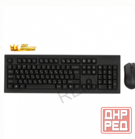 Клавиатура+мышь Беспроводная a4tech Fstyler 3000ns Черный - арт:3408 Макеевка - изображение 1