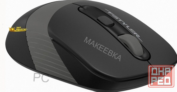 A-4tech Мышь Fstyler fg10s Черный/серый Оптическая (2000dpi) Беспроводная Usb [1204030] - арт:6595 Макеевка - изображение 2