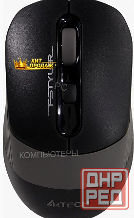 A-4tech Мышь Fstyler fg10s Черный/серый Оптическая (2000dpi) Беспроводная Usb [1204030] - арт:6595 Макеевка - изображение 1