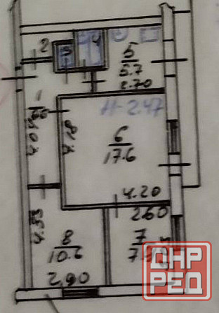 3 ком.кв. Левобережный р-н Мариуполь - изображение 4