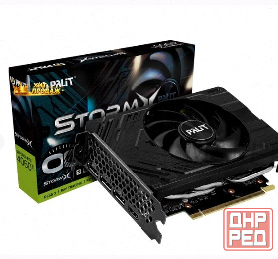 Видеокарта Palit Geforce Rtx 4060ti Stormx oc 8gb (ne6406ts19p1-1060f) - арт:6379 Макеевка - изображение 1
