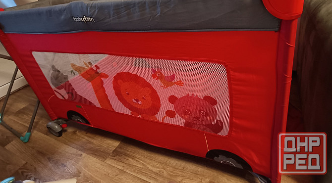 Манеж кровать складная Babyton Red bus Донецк - изображение 2