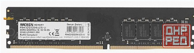 Оперативная Память Dimm Ddr4 Amd 32гб 3200 Мгц cl16 r9432g3206u2s-u - арт:1179 Макеевка - изображение 1