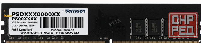 Оперативная Память Ddr4 Patriot Memory sl 4 гб 2133 Мгц Dimm cl15 Psd44g213381 - арт:4062 Макеевка - изображение 1