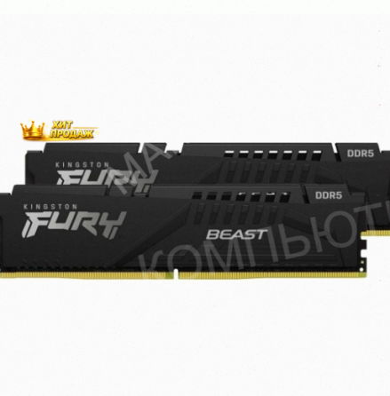 Оперативная Память Kingston Ddr5 32gb (2х16gb) 5600mhz pc-44800 cl36 Fury Beast Black Exp - арт:6413 Макеевка