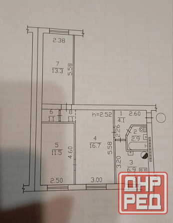 Продаю 3-х комнатную квартиру в Буденновском районе Донецк - изображение 9