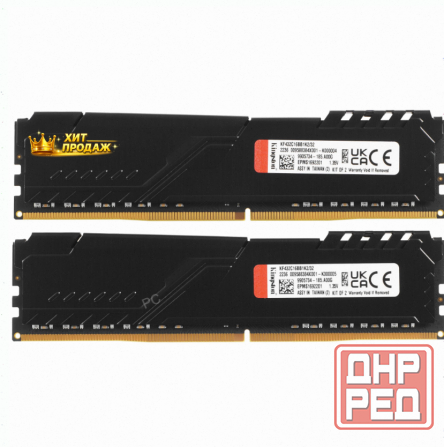 Оперативная Память Kingston kf432c16bb1k2/32wp, 32gb (2x16gb) 3200mt/s Ddr4 cl16 Dimm, Че - арт:8511 Макеевка - изображение 2