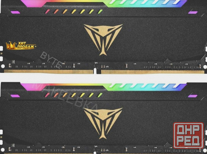 Оперативная Память Ddr4 2x16gb 3200mhz Patriot Pvsr432g320c8k Viper Steel Rgb Rtl Gaming - арт:4371 Макеевка - изображение 1