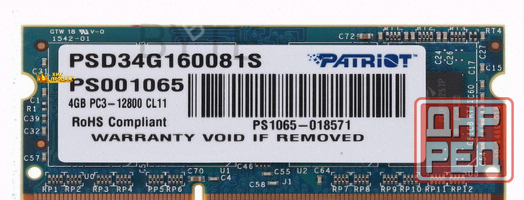 Оперативная Память Sodimm Patriot Signature [psd34g160081s] 4 гб - арт:6167 Макеевка - изображение 1