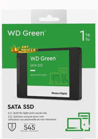 Твердотельный Накопитель Ssd 1tb Western Digital Green Wds100t3g0a Sata3 2.5 - арт:2620 Макеевка