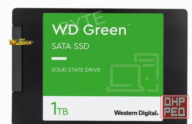 Твердотельный Накопитель Ssd 1tb Western Digital Green Wds100t3g0a Sata3 2.5 - арт:2620 Макеевка - изображение 1