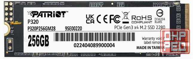 Твердотельный Накопитель Ssd 256gb Patriot p320 (p320p256gm28) - арт:9719 Макеевка - изображение 1