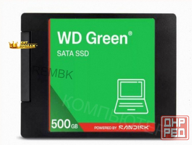 Твердотельный Накопитель Ssd wd Green Wds500g5g0a 500gb, 2.5", Sata Iii, r/w - 545/510 mb - арт:5164 Макеевка - изображение 1