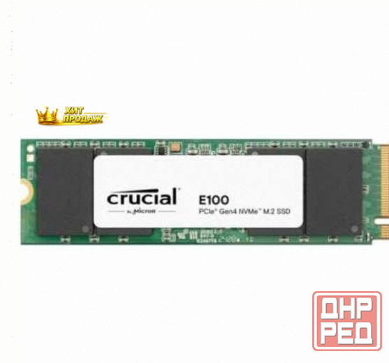 Ssd Диск m.2 2280 Crucial e100 Pcie 4.0 x4 1tb (ct1000e100ssd8) - арт:6375 Макеевка - изображение 1