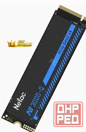 Ssd Накопитель Netac nv3000 512gb nt01nv3000q-512-e4x m.2 2280, Pci-e 3.0 x4, Черный по д - арт:4821 Макеевка - изображение 4