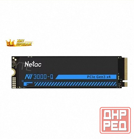 Ssd Накопитель Netac nv3000 512gb nt01nv3000q-512-e4x m.2 2280, Pci-e 3.0 x4, Черный по д - арт:4821 Макеевка - изображение 1