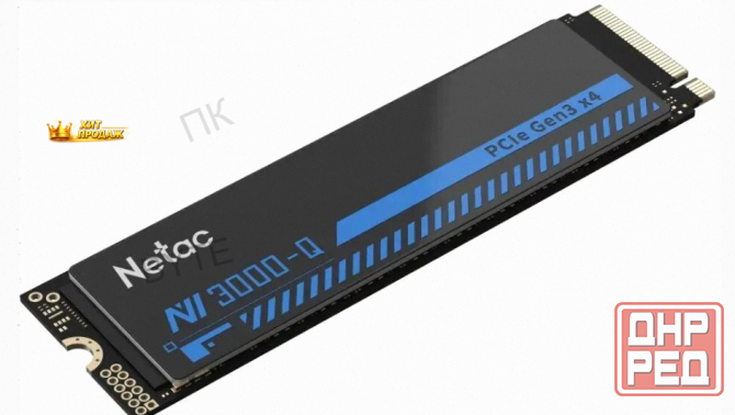 Ssd Накопитель Netac nv3000 512gb nt01nv3000q-512-e4x m.2 2280, Pci-e 3.0 x4, Черный по д - арт:4821 Макеевка - изображение 2