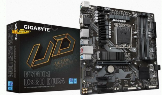 Материнская Плата Gigabyte b760m ds3h Ddr4 - арт:2364 Макеевка