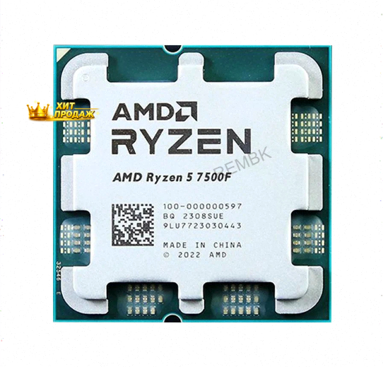 Процессор Amd Ryzen 5 7500f (am5, 6/12 до 5 Ггц, Ddr5 до 5200 Мгц) Oem - арт:5899 Макеевка