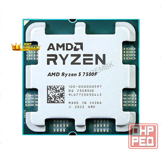 Процессор Amd Ryzen 5 7500f (am5, 6/12 до 5 Ггц, Ddr5 до 5200 Мгц) Oem - арт:5899 Макеевка - изображение 1