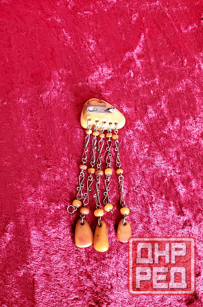 продам янтарную брошь ссср ( тигровый янтарь ) . Донецк - изображение 6