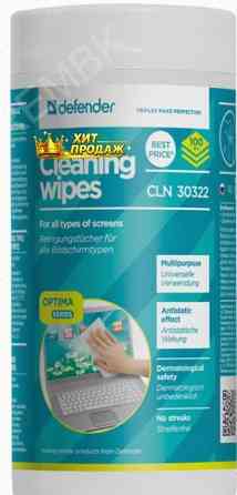 Влажные Салфетки Для Экрана Defender Multipurpose Cleaning Wipes Cln 30322 100 шт. - арт:7707 Макеевка