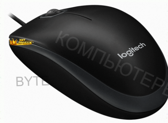 Мышь Logitech b100, Черный - арт:7027 Макеевка