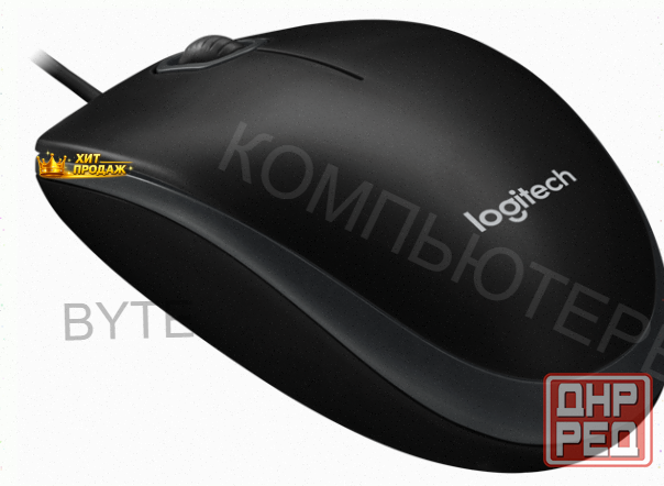 Мышь Logitech b100, Черный - арт:7027 Макеевка - изображение 1