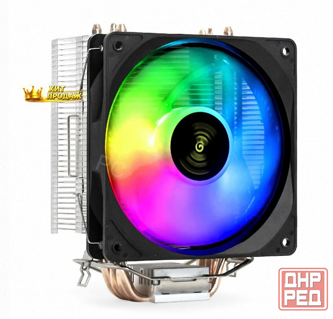 Кулер Exegate Wizard Exx400v2-pwm.frgb (al+cu, 4 Тепл.трубки, Lga775/1150/1151/1155/1156/ - арт:5620 Макеевка - изображение 1