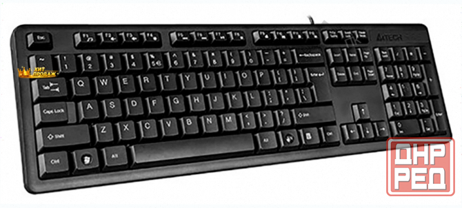 Клавиатура a4tech kk-3 Черный - арт:4974 Макеевка - изображение 1