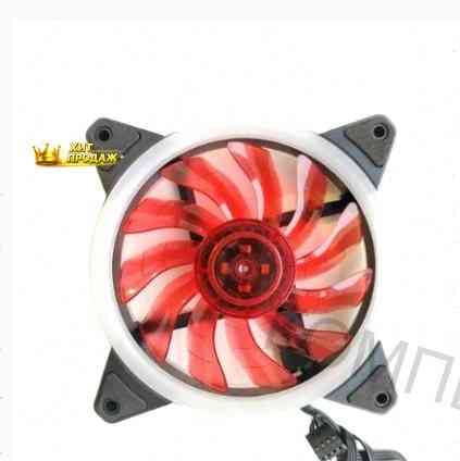 Wjf Вентилятор Для Компьютера 120мм, 3pin, Красная Подсветка - арт:8217 Макеевка