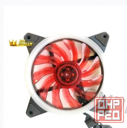 Wjf Вентилятор Для Компьютера 120мм, 3pin, Красная Подсветка - арт:8217 Макеевка - изображение 1