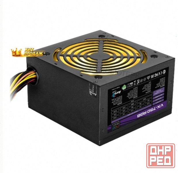 Блок Питания Aerocool (formula) vx Plus 750 Rgb 750w Черный Box - арт:8993 Макеевка - изображение 1