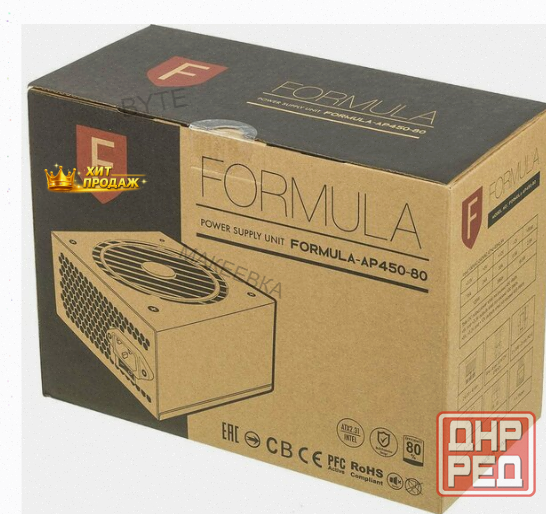Блок Питания Formula Atx 450w Formula-ap450-80 80 Plus White (20+4pin) Apfc 120mm Fan 7xs - арт:3777 Макеевка - изображение 3