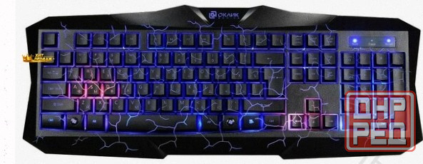 Игровой Комплект Oklick hs-hkm100g Черный 2.2м Мониторы Оголовье hs-hkm100g - арт:1817 Макеевка - изображение 3