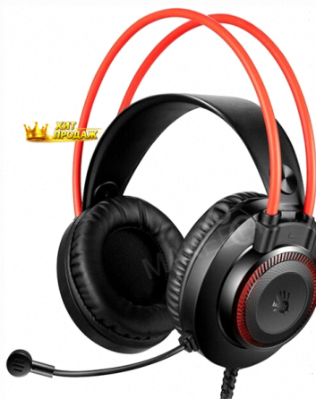 Наушники с Микрофоном a4tech Bloody g200 Aux3.5-4pin +usb Черно Красные - арт:8165 Макеевка