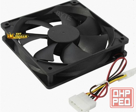 Вентилятор Для Корпуса 120x120 мм 5bites fb12025s-12l4mx (4пин, 120x120x25мм, 1200 об/мин - арт:4088 Макеевка - изображение 1