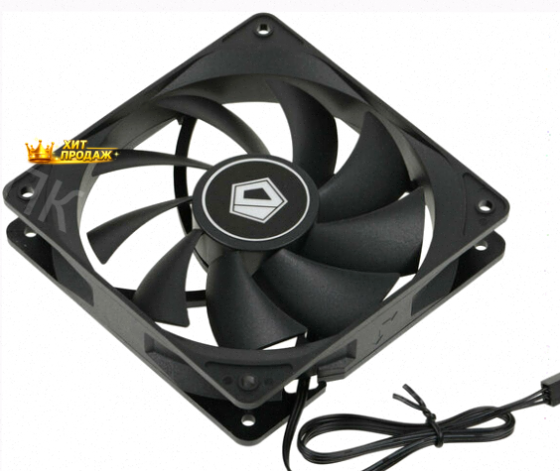Вентилятор Для Корпуса id-cooling 120x120mm 3pin 1250rpm Black (fl-12025k) - арт:2884 Макеевка