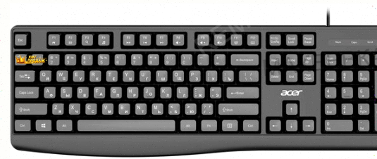 Клавиатура Acer Okw301 Черный Usb (zl.kbdcc.01a) - арт:3173 Макеевка