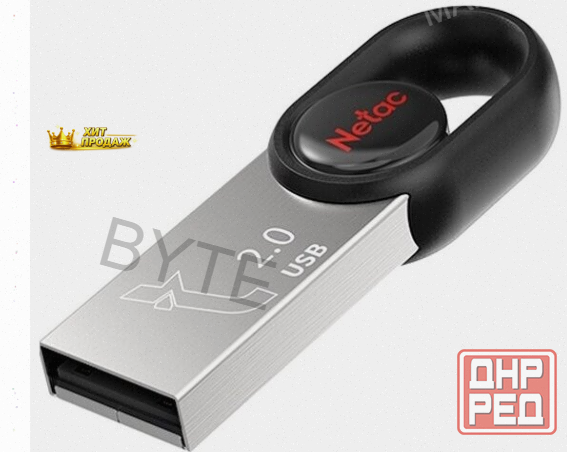 Флешка Netac 32gb um2 Usb 2.0 (nt03um2n-032g-20bk) - арт:2036 Макеевка - изображение 2