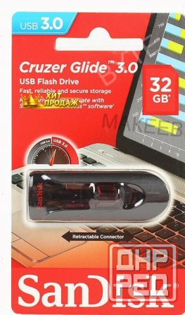 Usb Flash Drive 32gb - Sandisk Cruzer Glide Sdcz600-032g-g35 - арт:1254 Макеевка - изображение 1