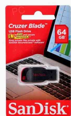 Usb Flash Drive 64gb - Sandisk Cruzer Blade Sdcz50-064g-b35 - арт:8824 Макеевка