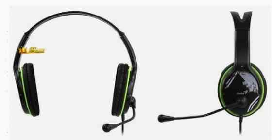 Компьютерная Гарнитура Genius hs-400a, Черный/зеленый - арт:5696 Макеевка