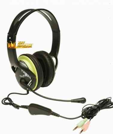 Компьютерная Гарнитура Genius hs-400a, Черный/зеленый - арт:5696 Макеевка