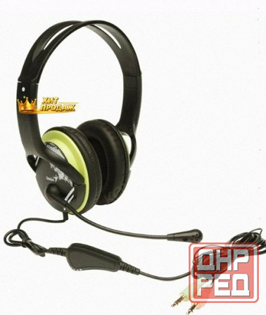 Компьютерная Гарнитура Genius hs-400a, Черный/зеленый - арт:5696 Макеевка - изображение 1