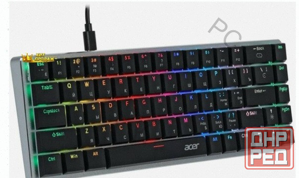 Игровая Клавиатура Acer Okw302 Механическая Led (zl. Kbdcc.01c) - арт:4244 Макеевка - изображение 2