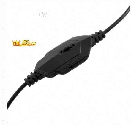 Наушники Crown Cmgh-101t, Игровые, Полноразмерные, Микрофон, 3.5 мм, 2.1 м, чёрно-оранжев - арт:6573 Макеевка