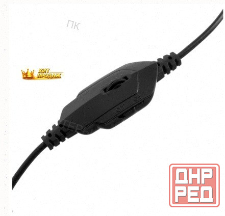 Наушники Crown Cmgh-101t, Игровые, Полноразмерные, Микрофон, 3.5 мм, 2.1 м, чёрно-оранжев - арт:6573 Макеевка - изображение 2