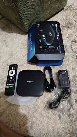 Смарт Тв приставка. Андроид 13, приставка для телевизора любого поколения с медиаплеером и функцией Макеевка