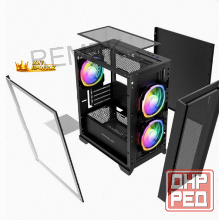 Корпус Powercase Alisio Micro z3b Argb, Черный (camzb-a3) - арт:4409 Макеевка - изображение 2